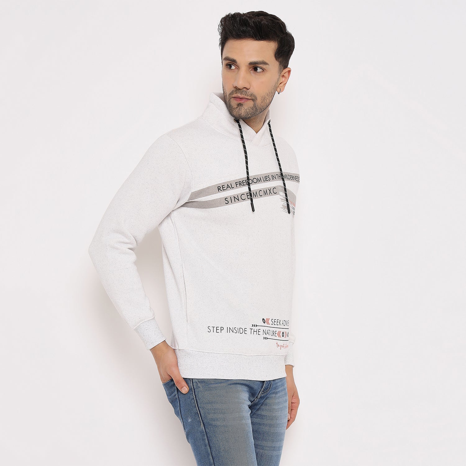Duke Urban Men Cowl Neck Sweatshirt (LF6279)