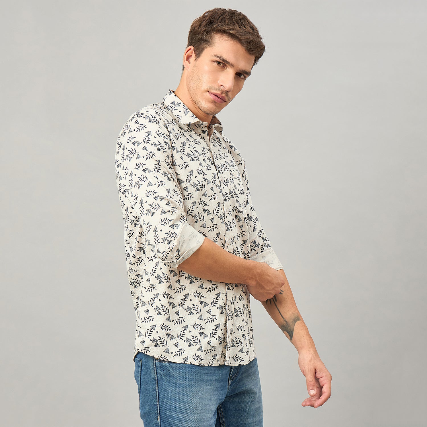 Duke Urban Men Full Sleeve Cotton Shirt (SDO8PRAM)