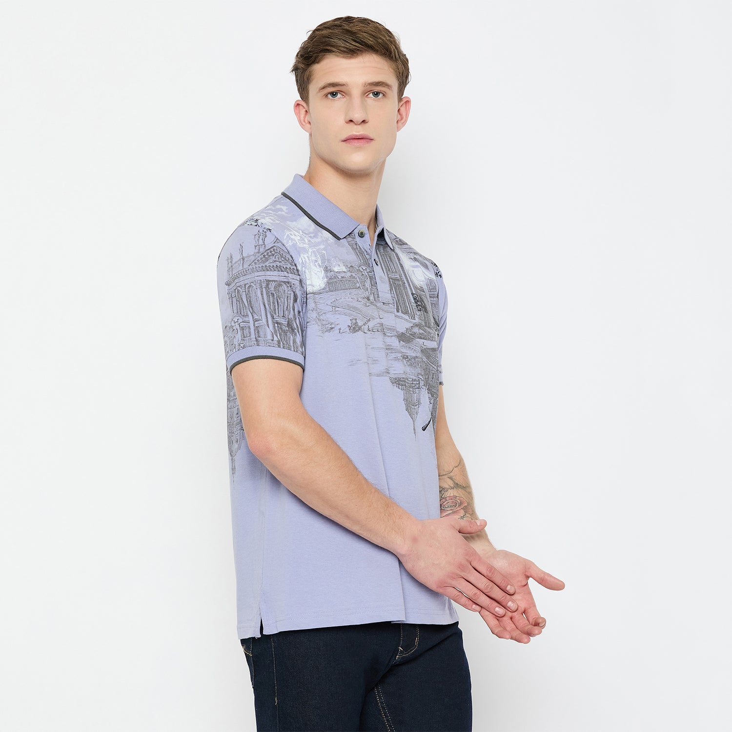 Duke Urban Men Half Sleeve Cotton Tshirt (LF5775)