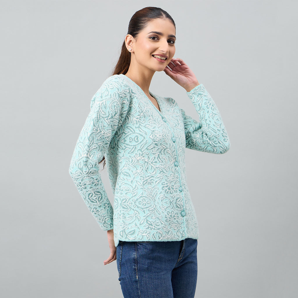 Duke Urban Women Full Sleeve Front Open Regular Cardigan (SDS1284)