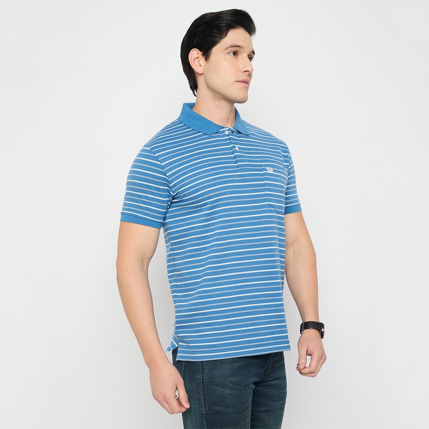 Duke Urban Men Half Sleeve Cotton Collared Tshirt (LF7678)