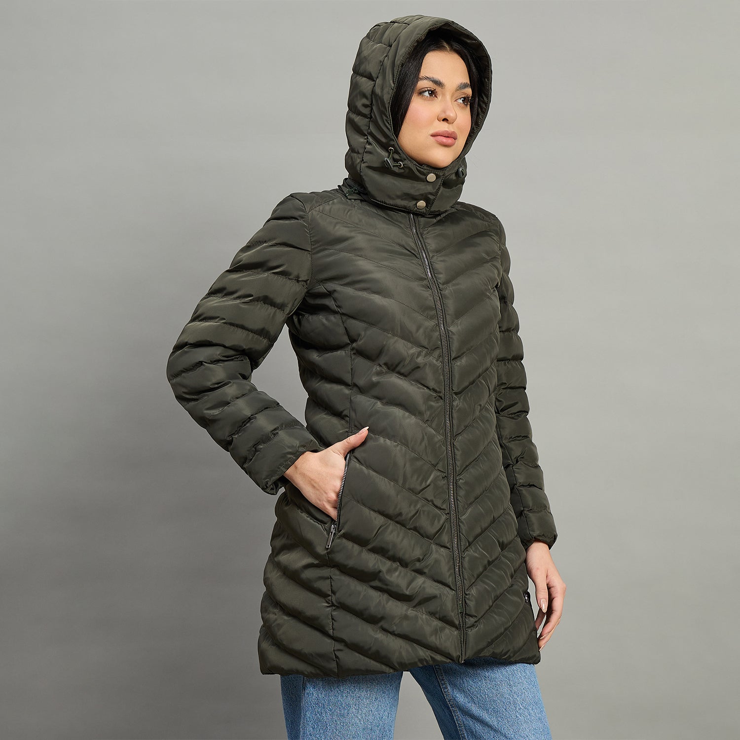 Duke Urban Women Short Style Full Sleeve Hooded Jacket (SDZ4028)