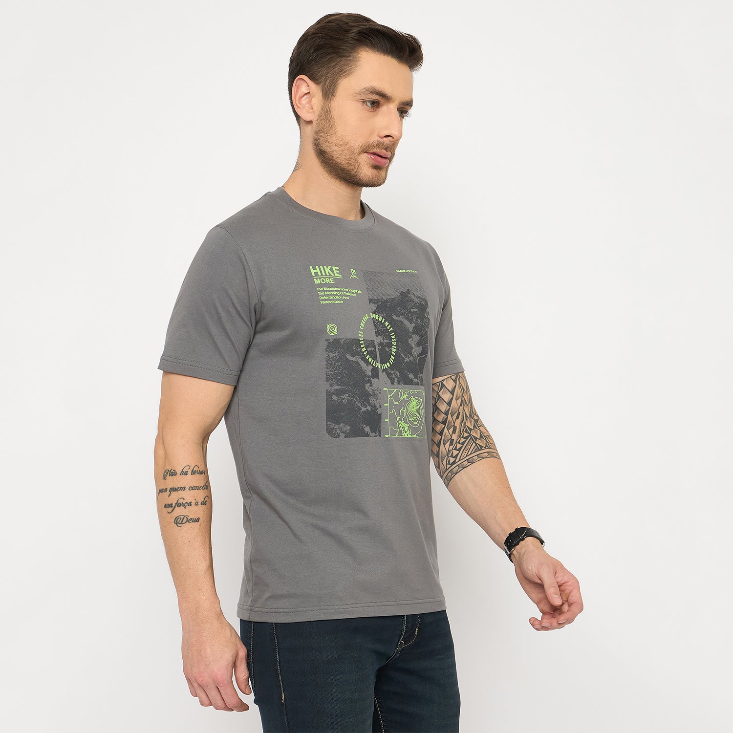 Duke Urban Men Half Sleeve Cotton Tshirt (LF7494)