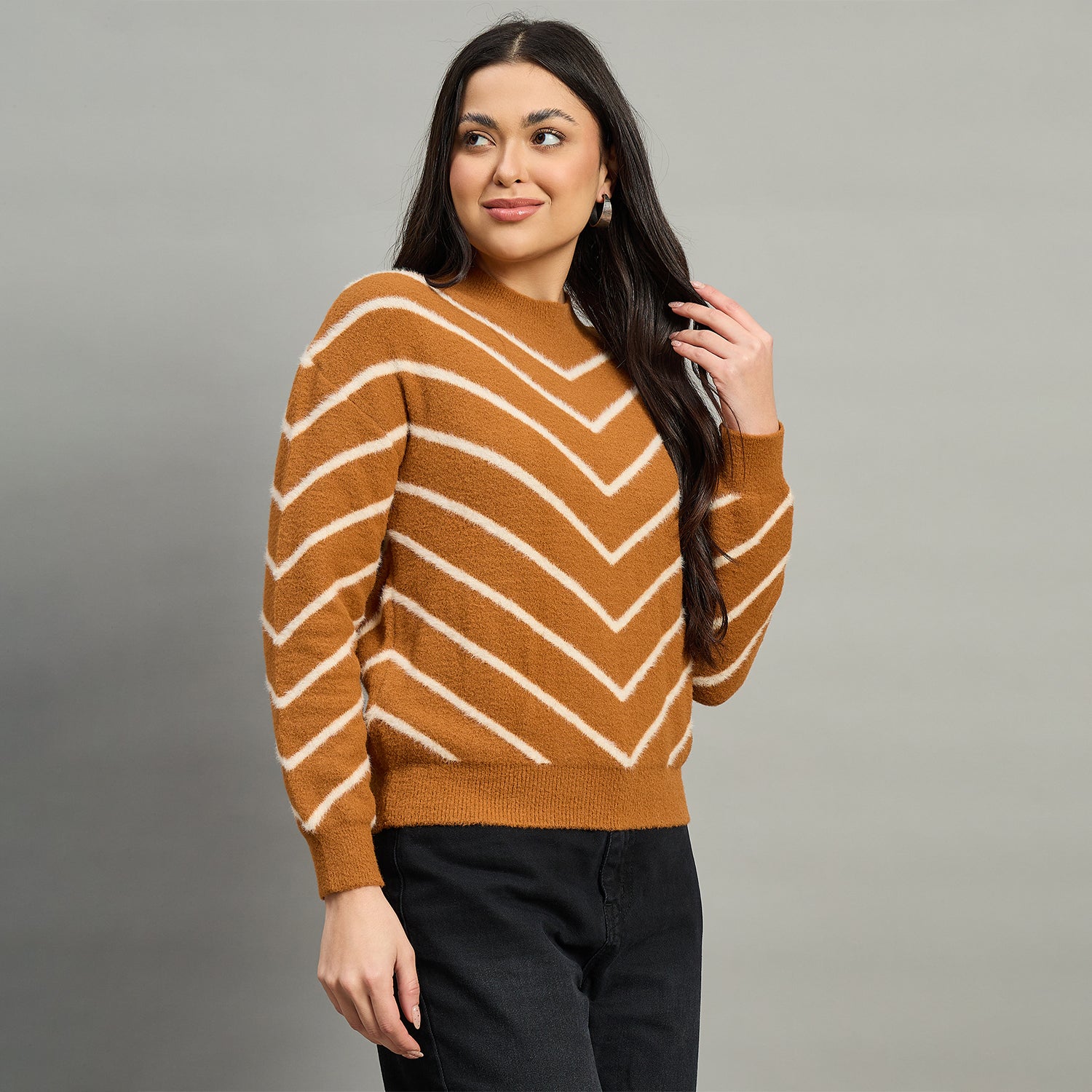 Duke Urban Women Full Sleeve Slim Fit Sweater (SDS1404)