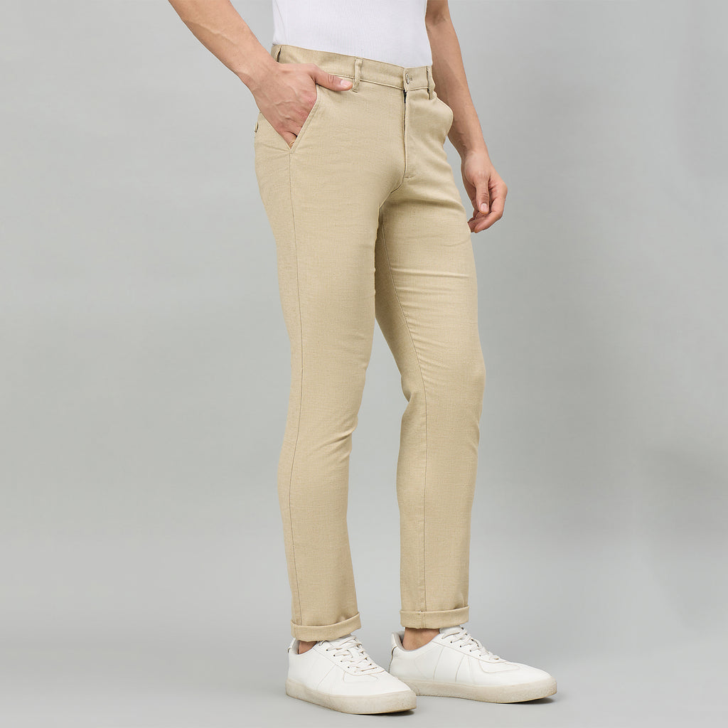 Duke Men Flatfront Narrow fit Casual Chinos Trouser (SDT4653)