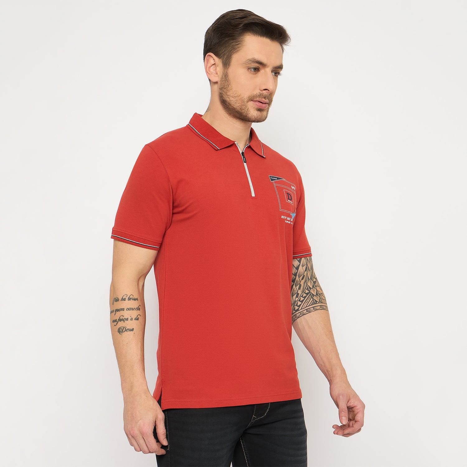 Duke Urban Men Half Sleeve Cotton Tshirt (LF7416S)