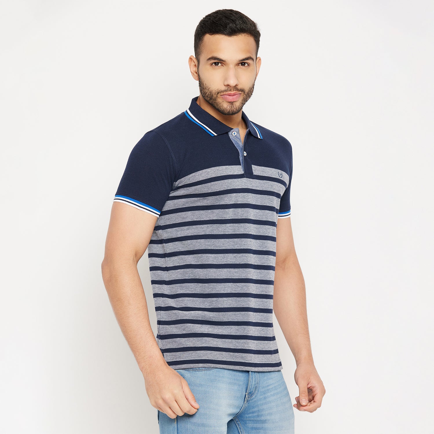Duke Stardust Men Half Sleeve Polo Neck Cotton T-shirt (3994)