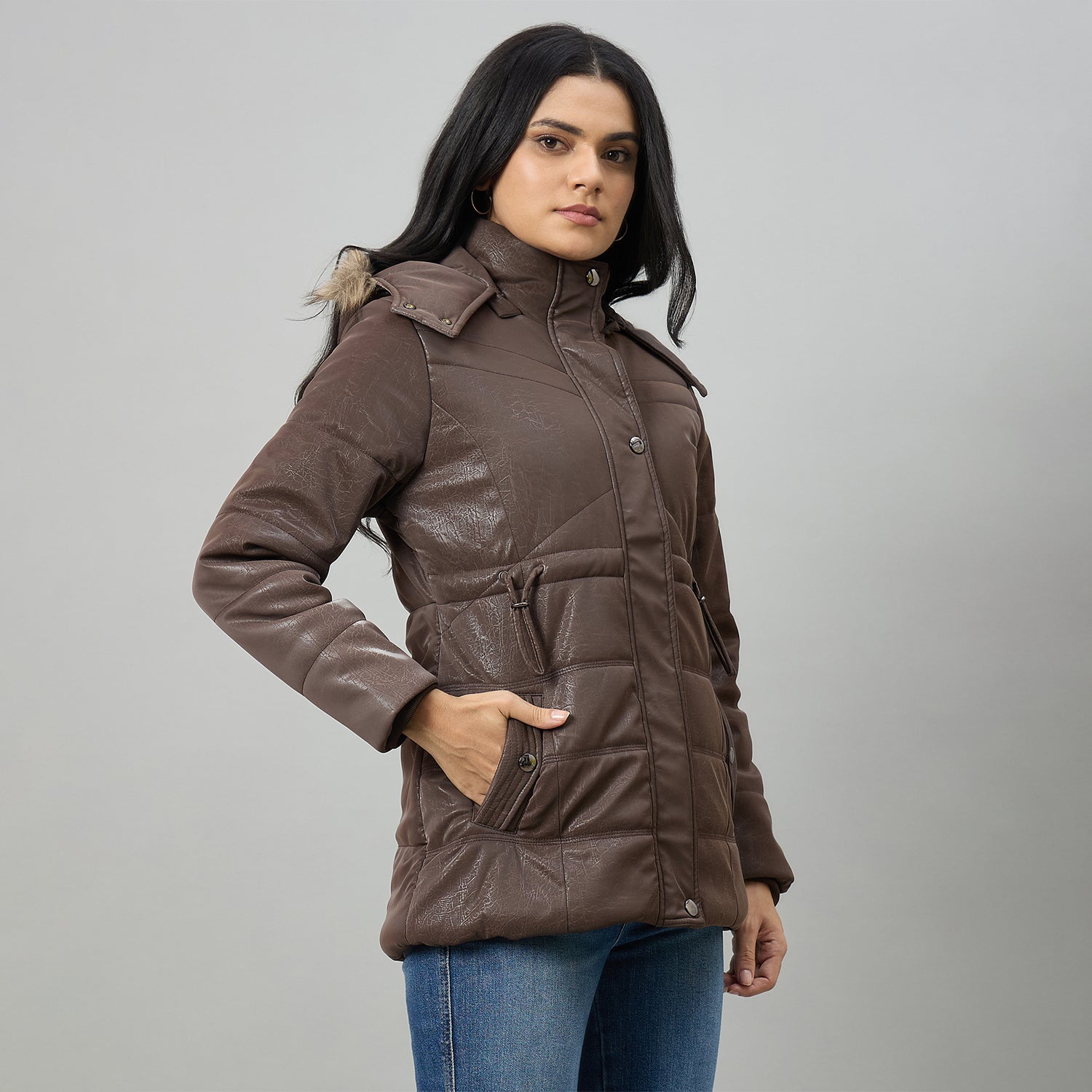 Duke Urban Women Short Style Long Length Jacket (SDZ4275)