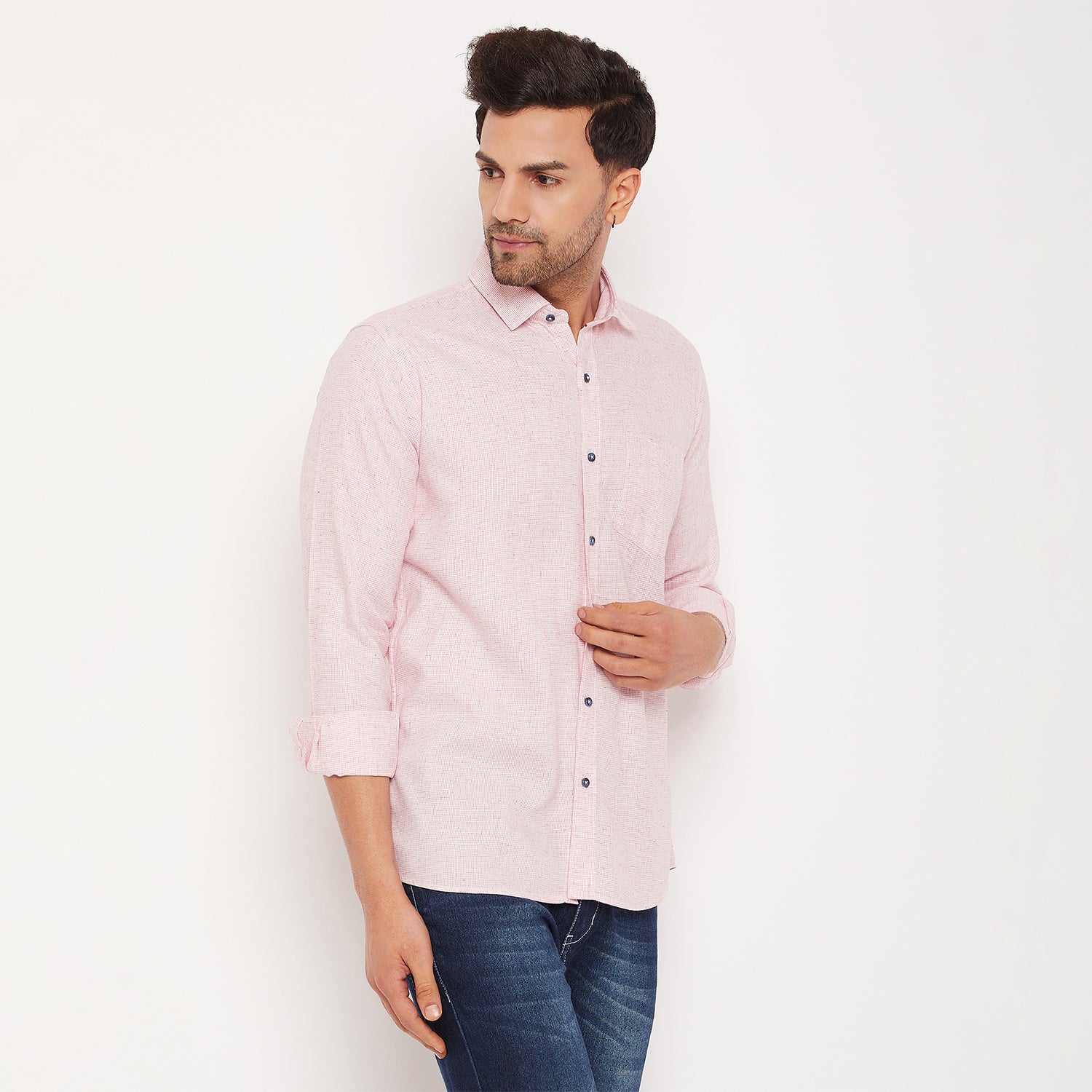 Duke Men Stardust Cotton Full Sleeve Shirt (SDO8PCDL)