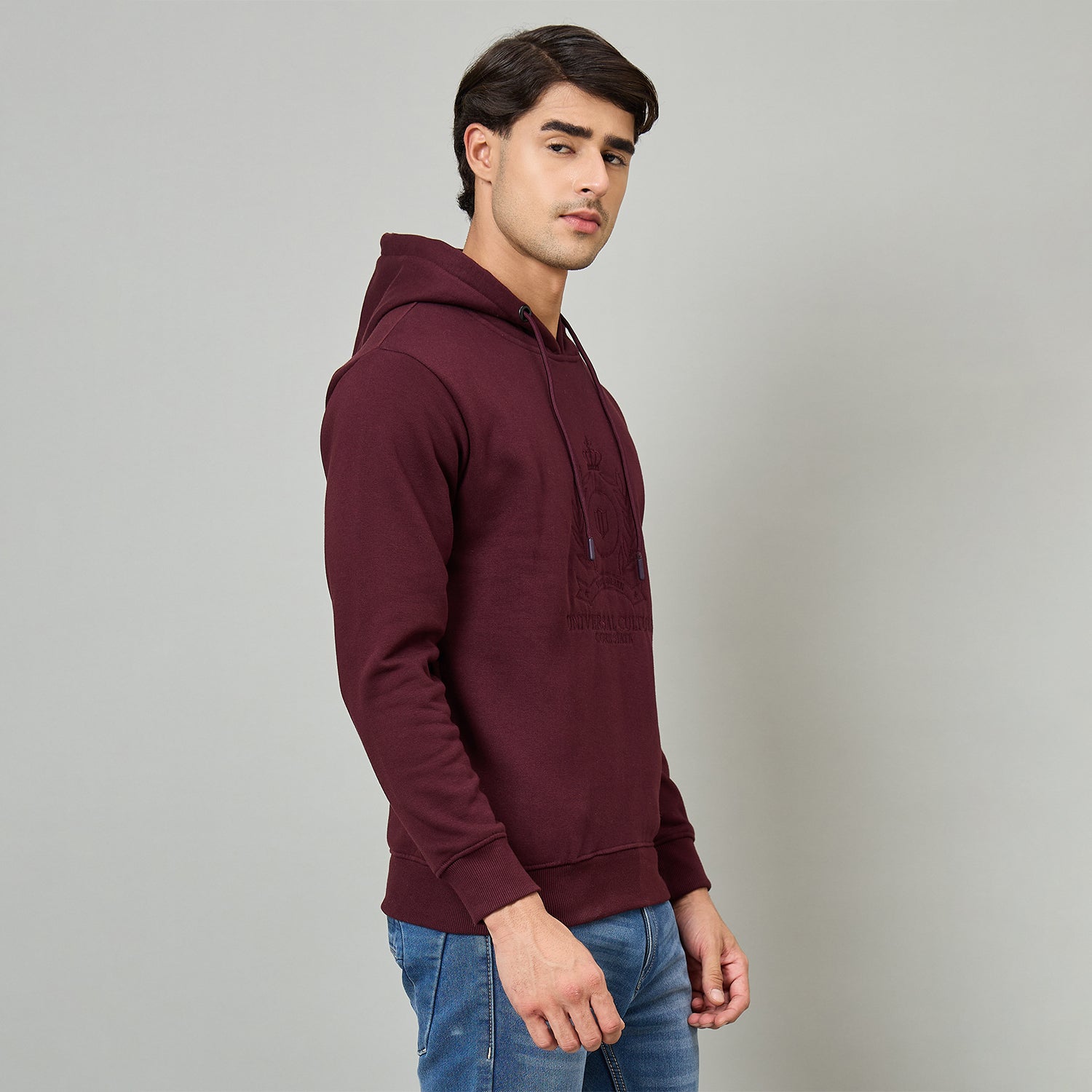 Duke Urban Men Hooded Regular Sweatshirt (LF6440)