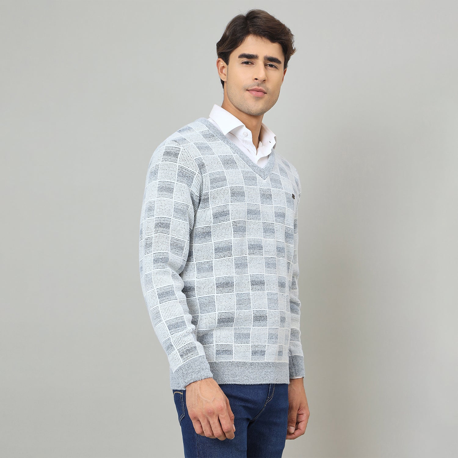 Duke Urban Men V-neck full sleeve sweater (SDS2245)