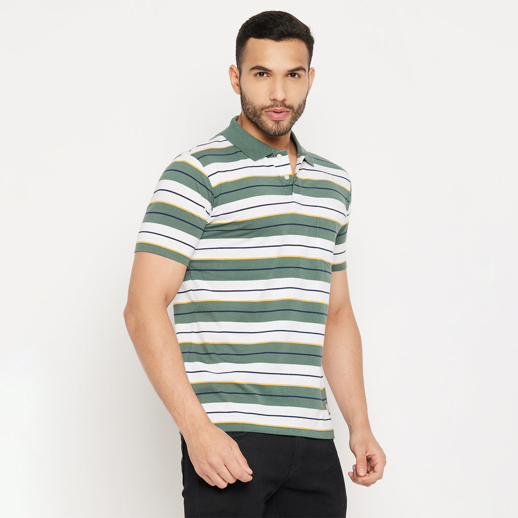 Duke Stardust Men Half Sleeve Polo Neck Cotton T-shirt (4293)
