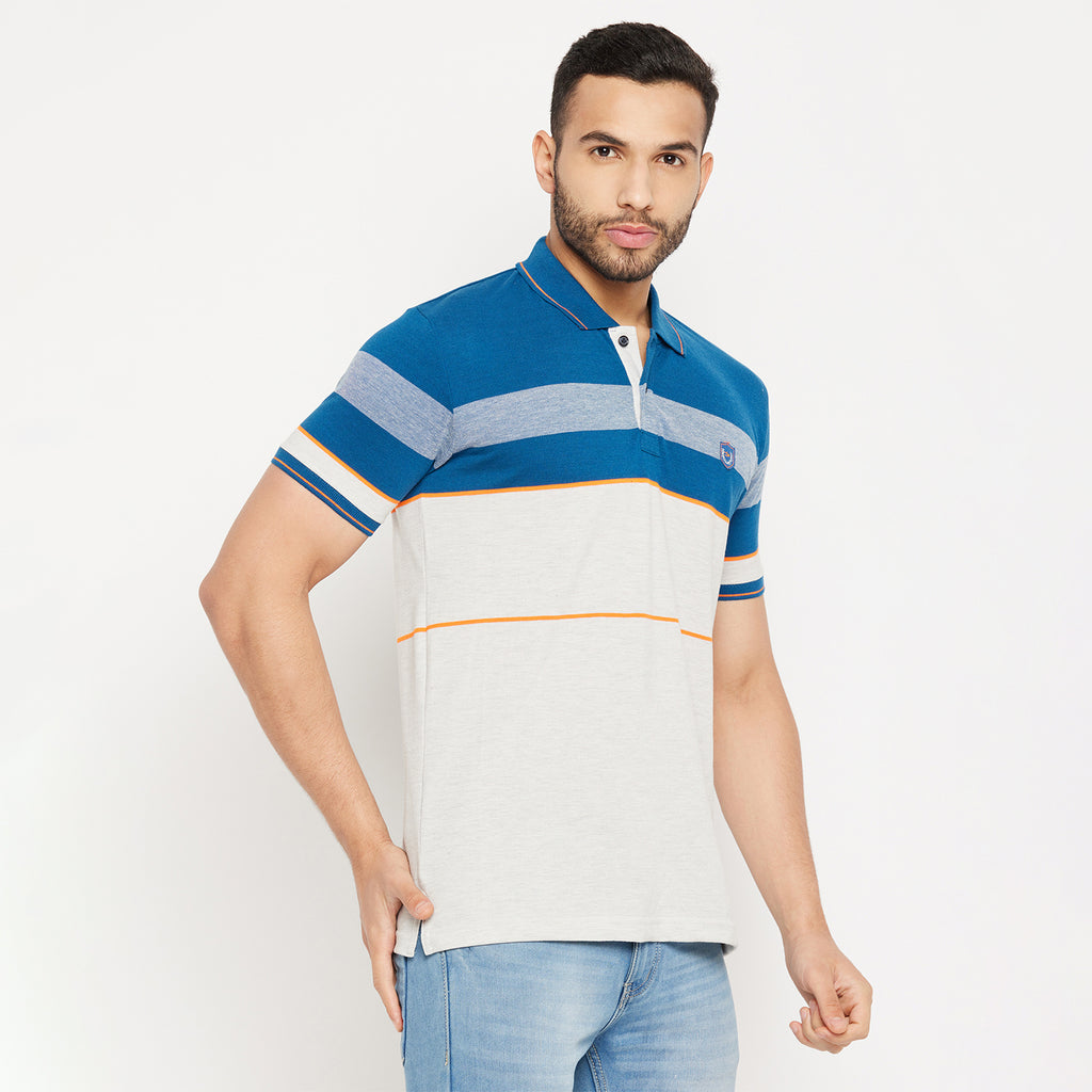 Duke Stardust Men Half Sleeve Polo Neck Cotton T-shirt (4085)
