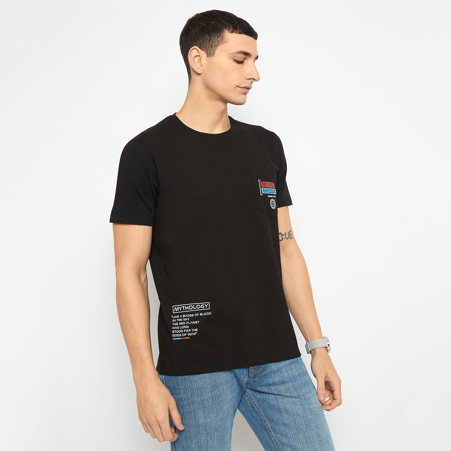 Duke Urban Men Half Sleeve Cotton Tshirt (LF7307)