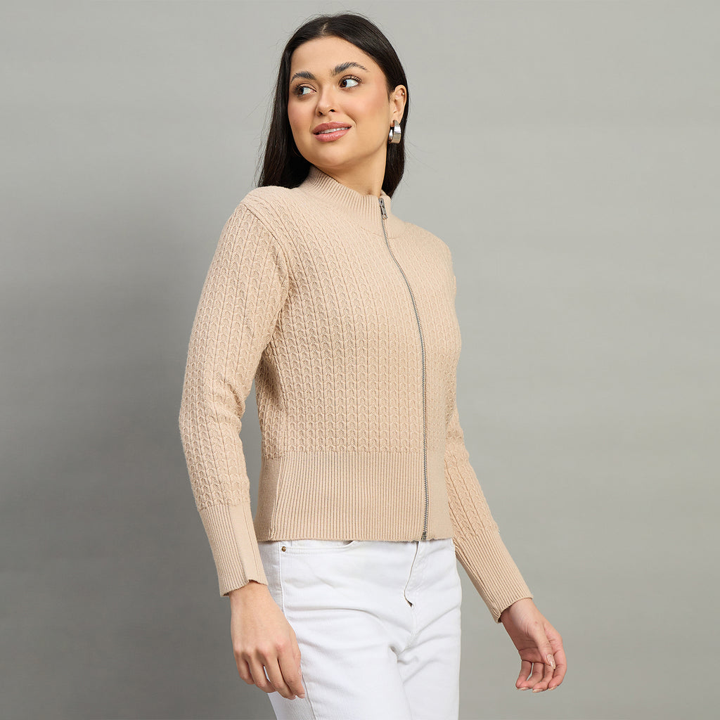 Duke Urban Women Full Sleeve Front Open Regular Cardigan (SDS1393)