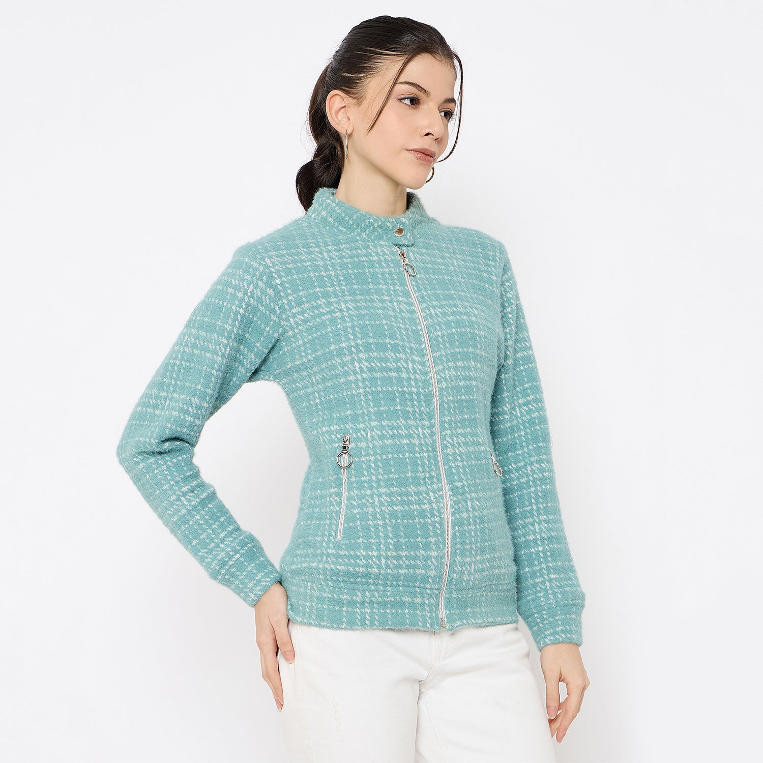 Duke Urban Women Full Sleeve Zipper Sweatshirt (LFX863)
