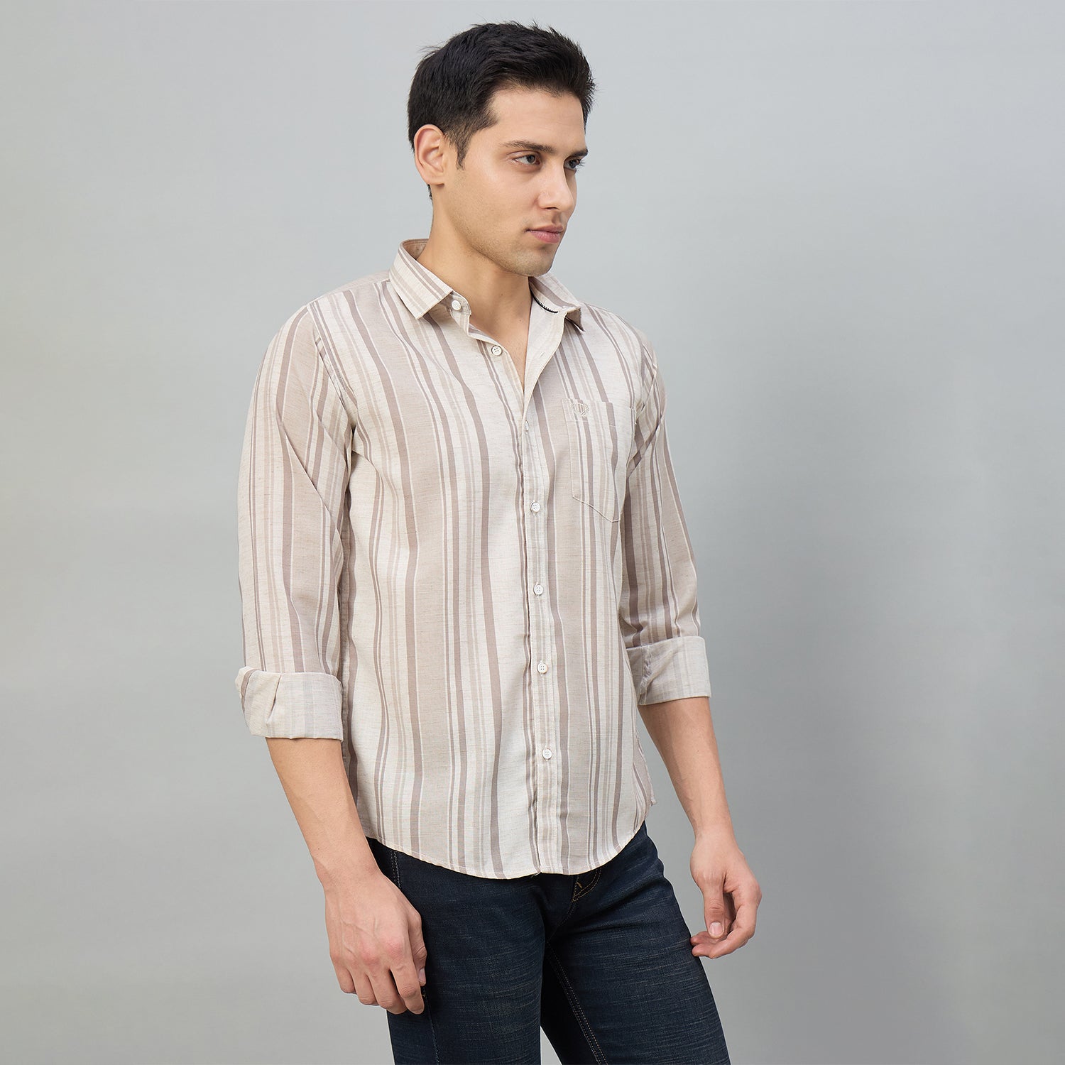 Duke Men Slim Fit Full Sleeve Poplin Cotton Shirt (SDO7PRCO)