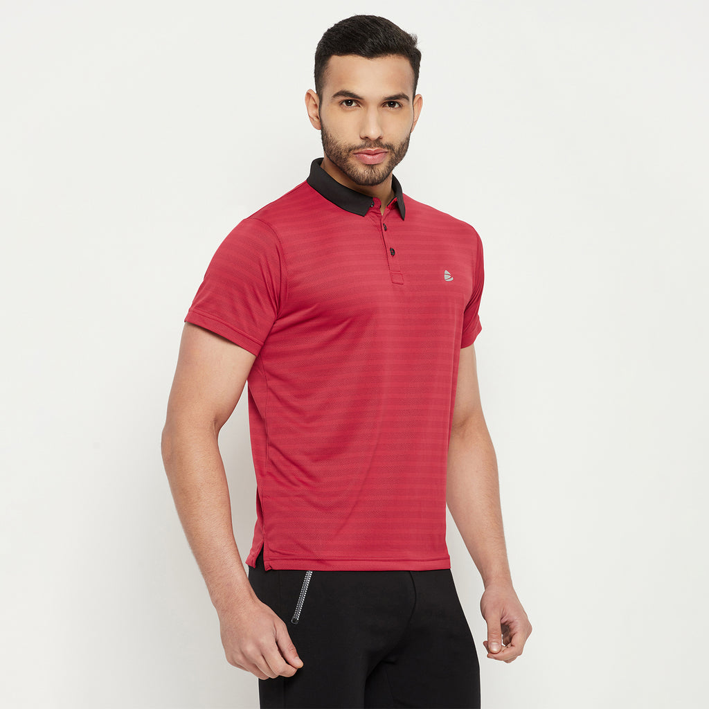 Duke Stardust Men Half Sleeve Polo Neck Cotton T-shirt (1600)