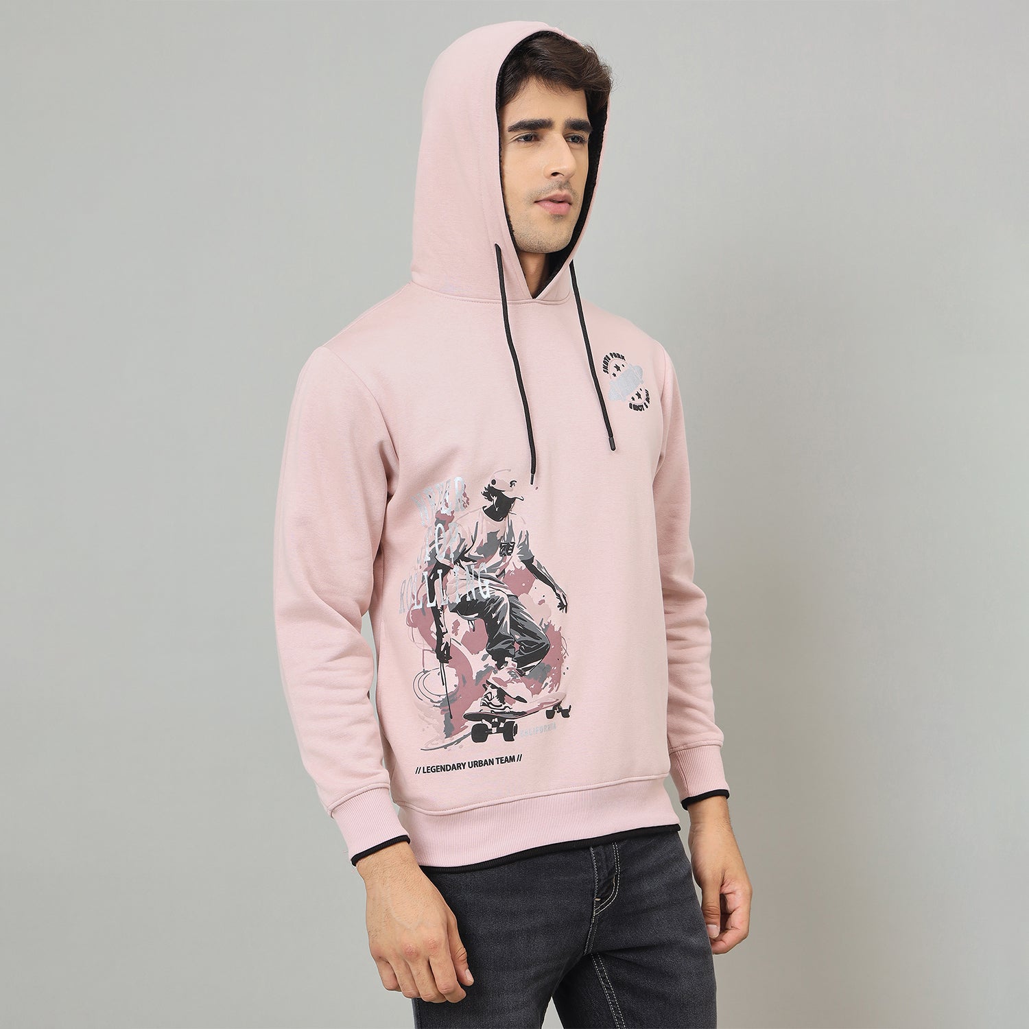 Duke Urban Men Hooded Regular Sweatshirt (LF6391)