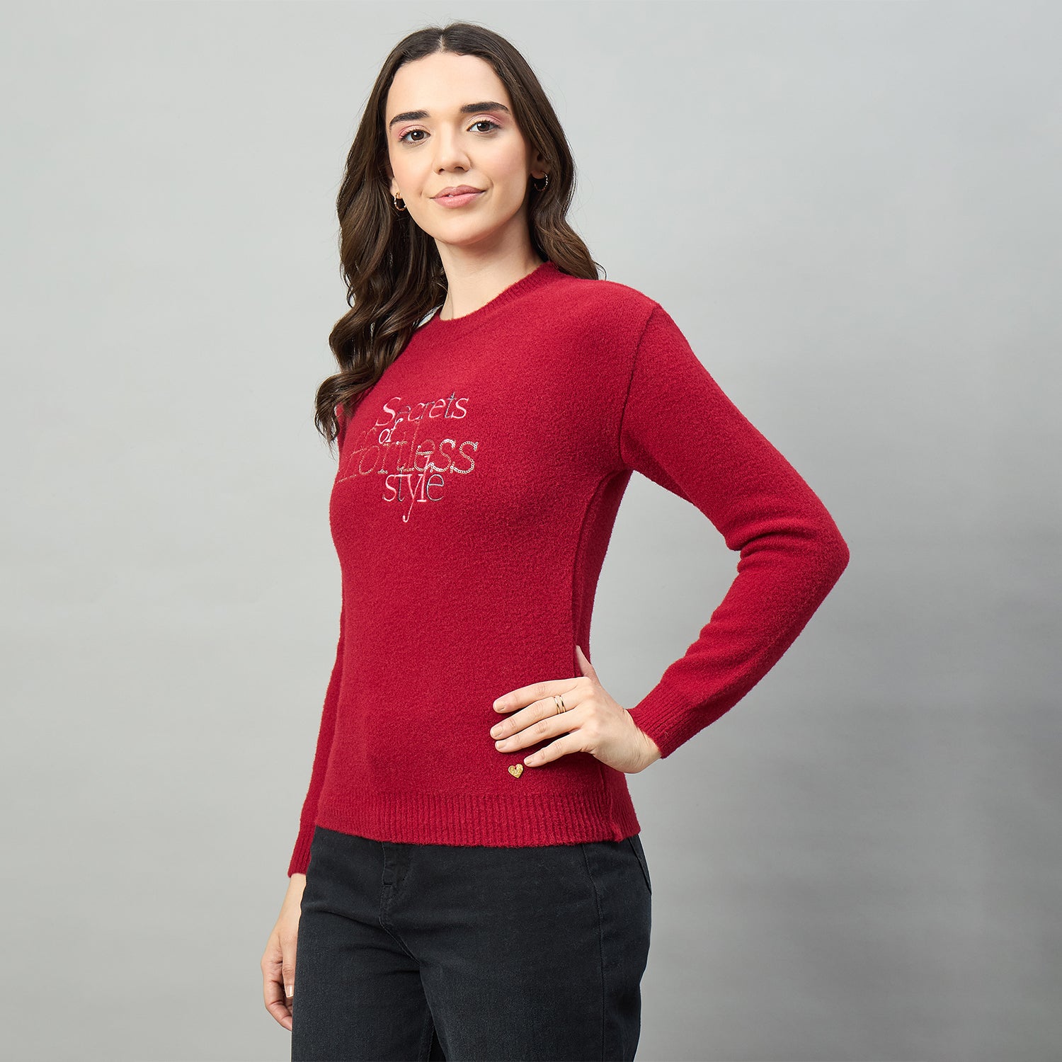 Duke Urban Women Full Sleeve Round Neck Pullover (SDS1408C)