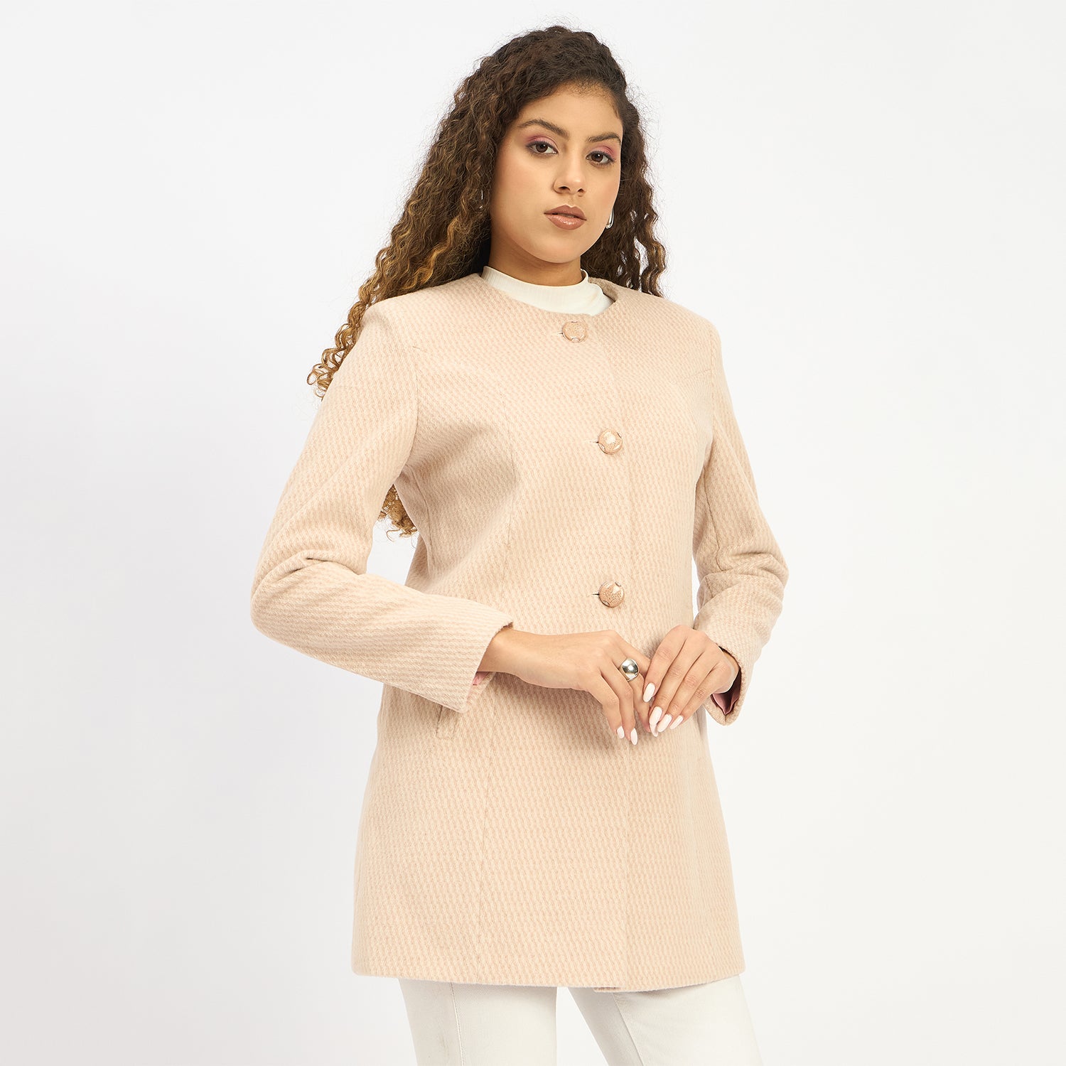 Duke Urban Women Full Sleeve Long Coat (SDZ4171C)