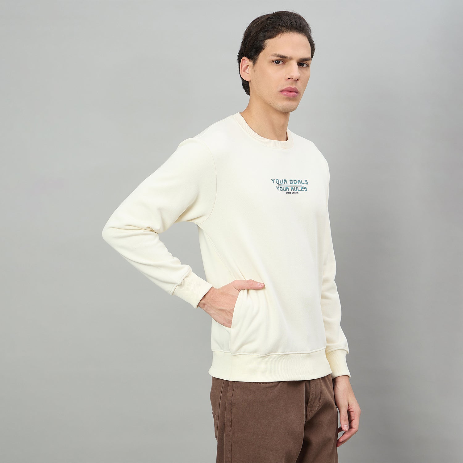 Duke Urban Men Round Neck Full Sleeve Regular Sweatshirt (LF6551)