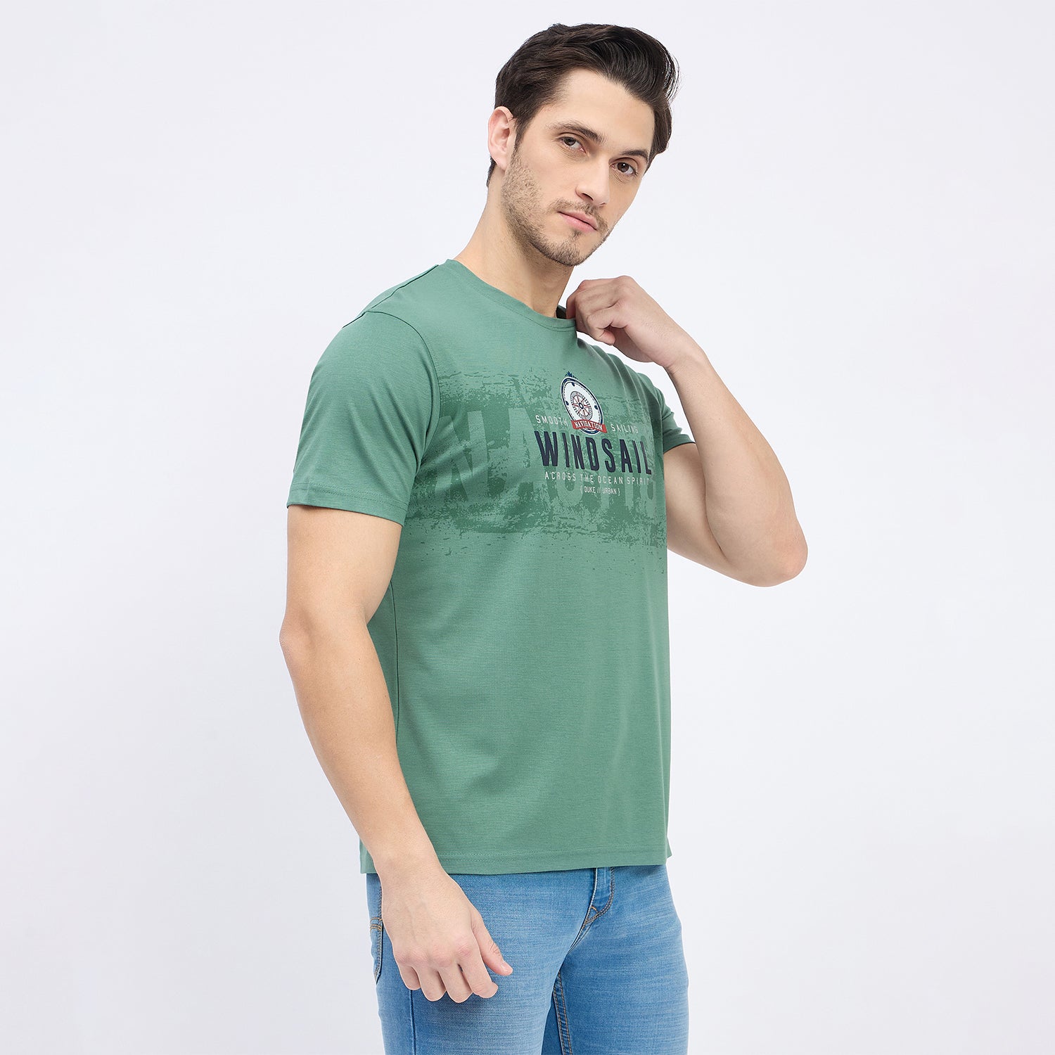 Duke Urban Men Half Sleeve Cotton T-shirt (LF7339)
