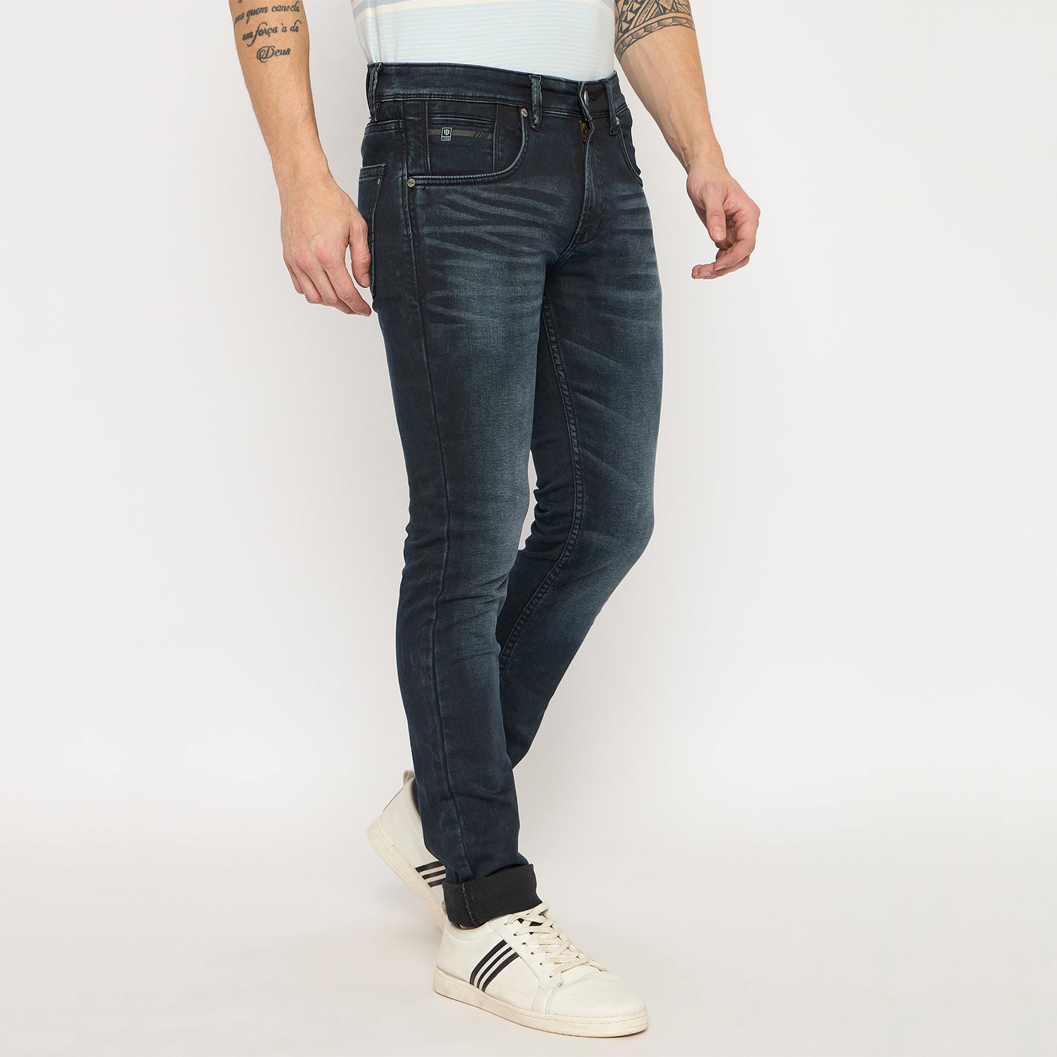 Duke Urban Men Narrow Bottom Stretchable Jeans (SDD5733N)