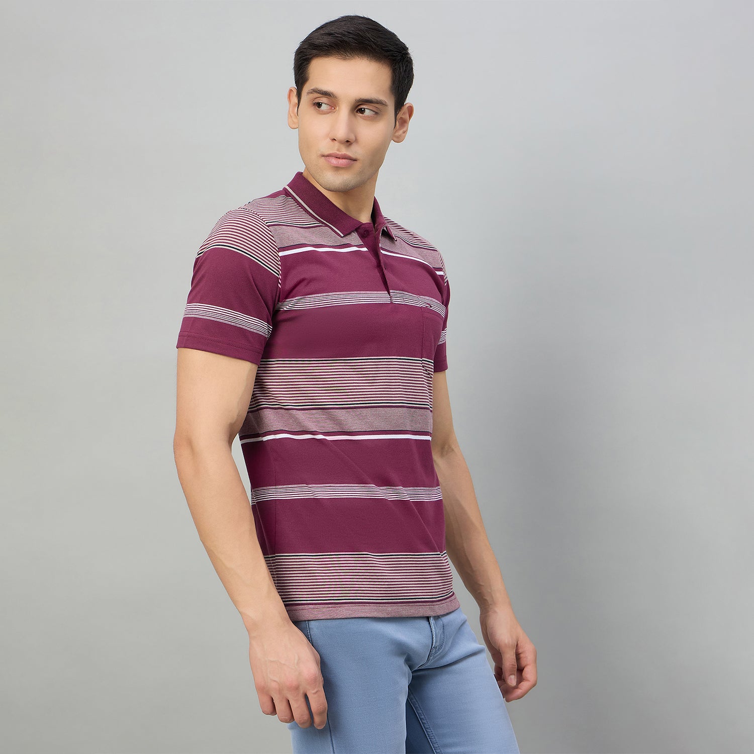 Duke Men Half Sleeve Cotton Regualr Fit Casual T-shirt (MLF1174)