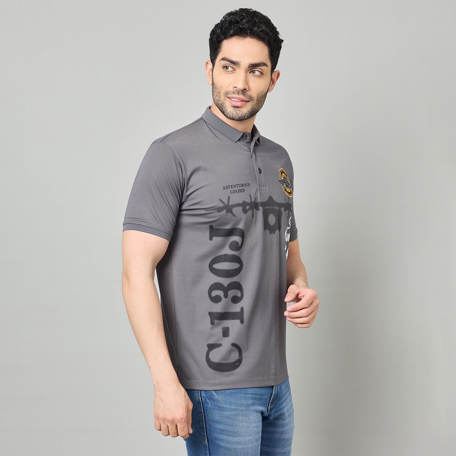 Duke Urban Men Half Sleeve Cotton Tshirt (LF7638)
