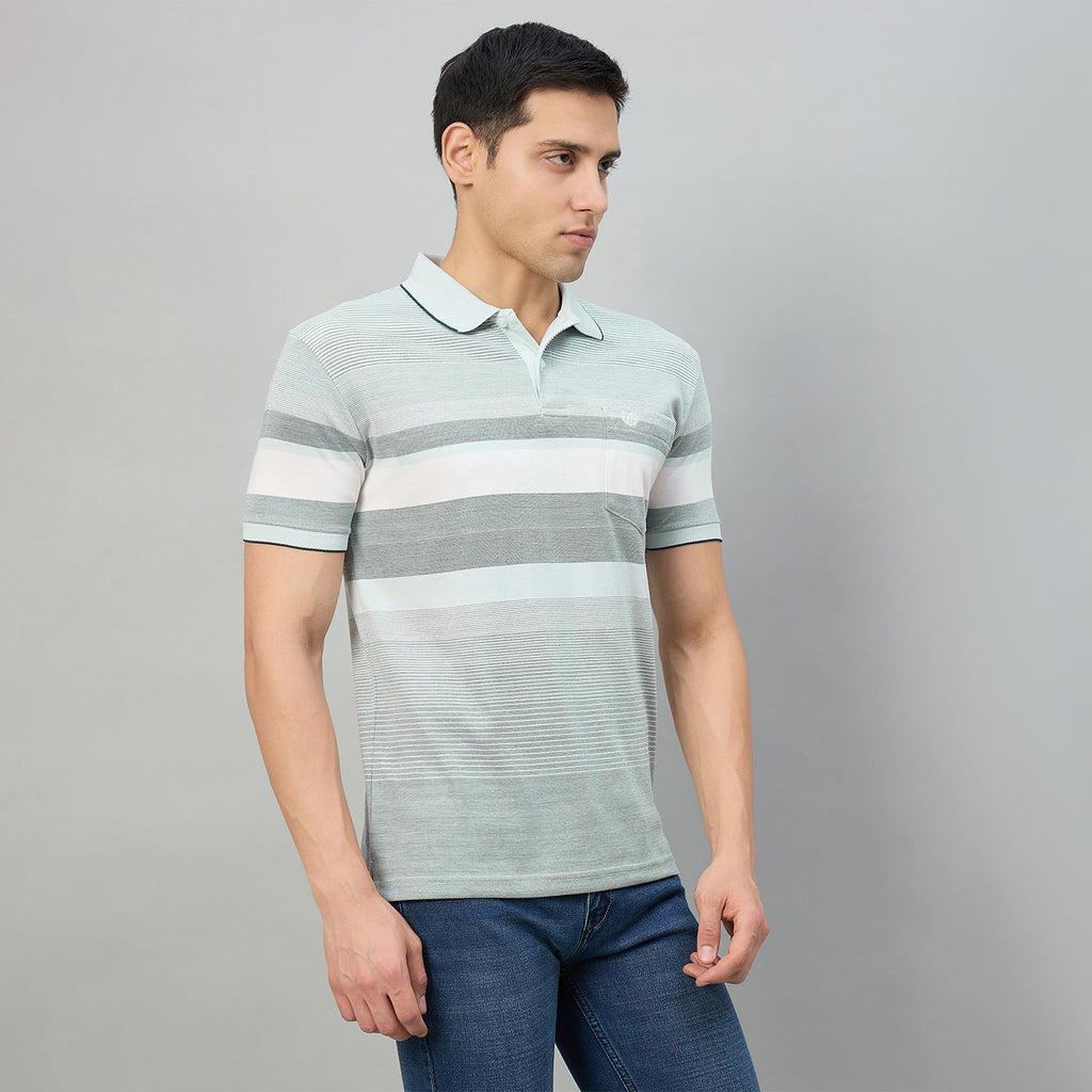 Duke Men Half Sleeve Cotton Regualr Fit Casual T-shirt (LF7899)