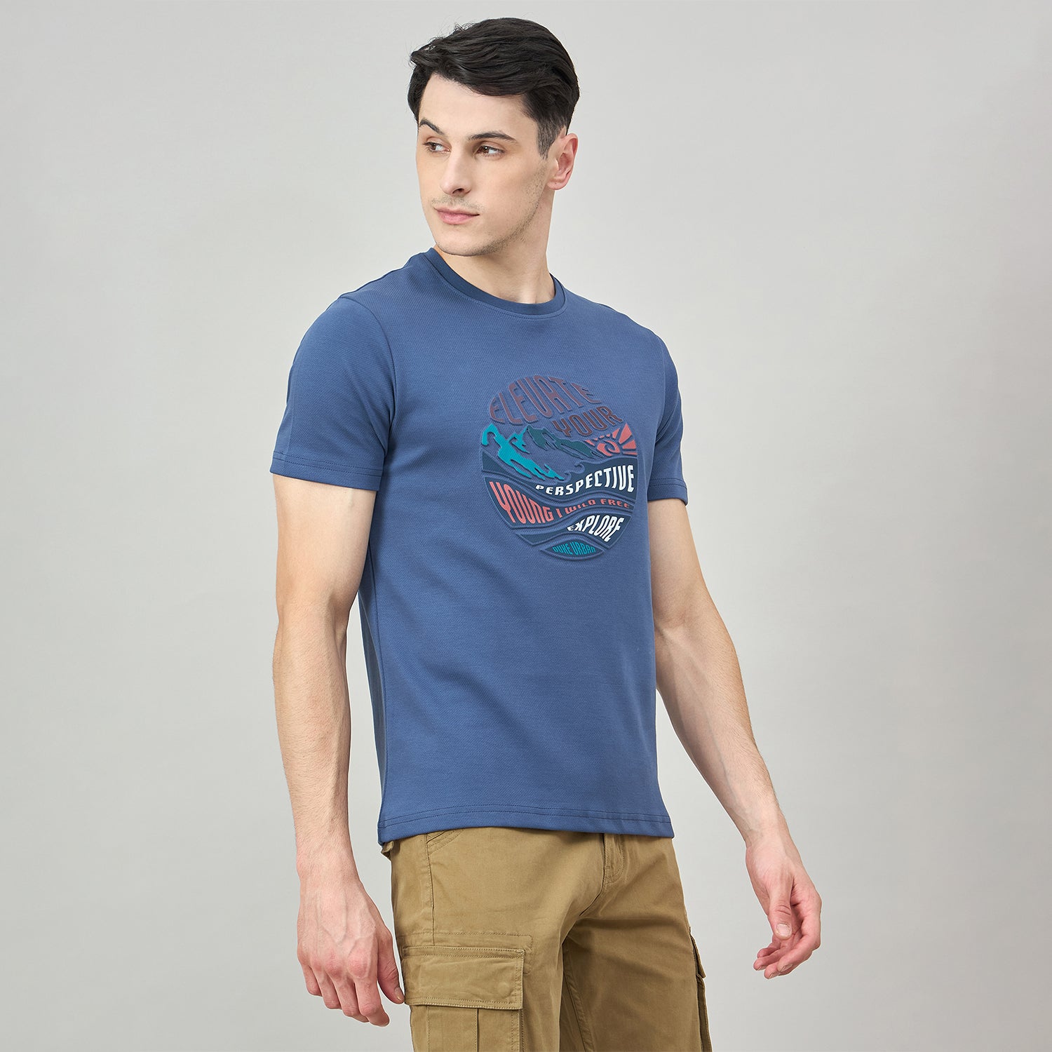 Duke Urban Men Half Sleeve Cotton Tshirt (LF7502)