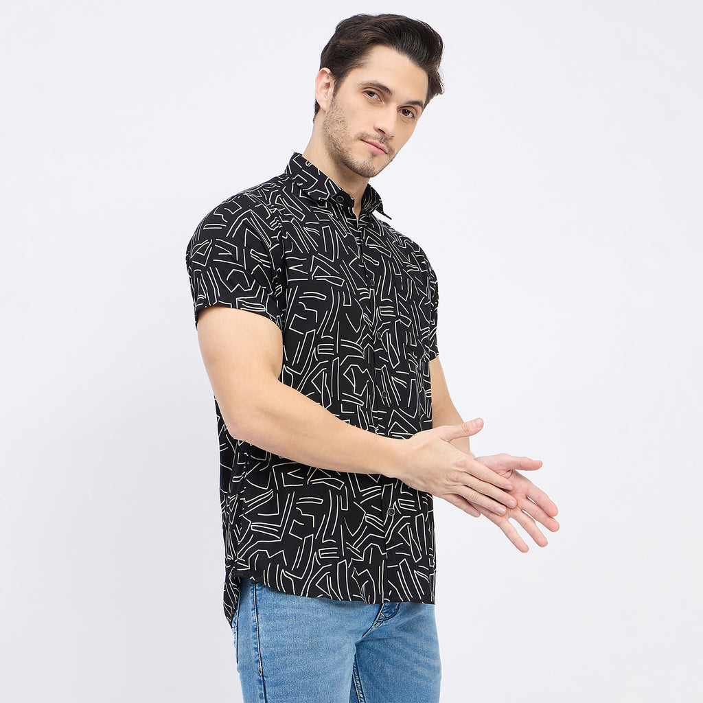 Duke Urban Men Half Sleeve Cotton Shirt (SDO2PRRD)