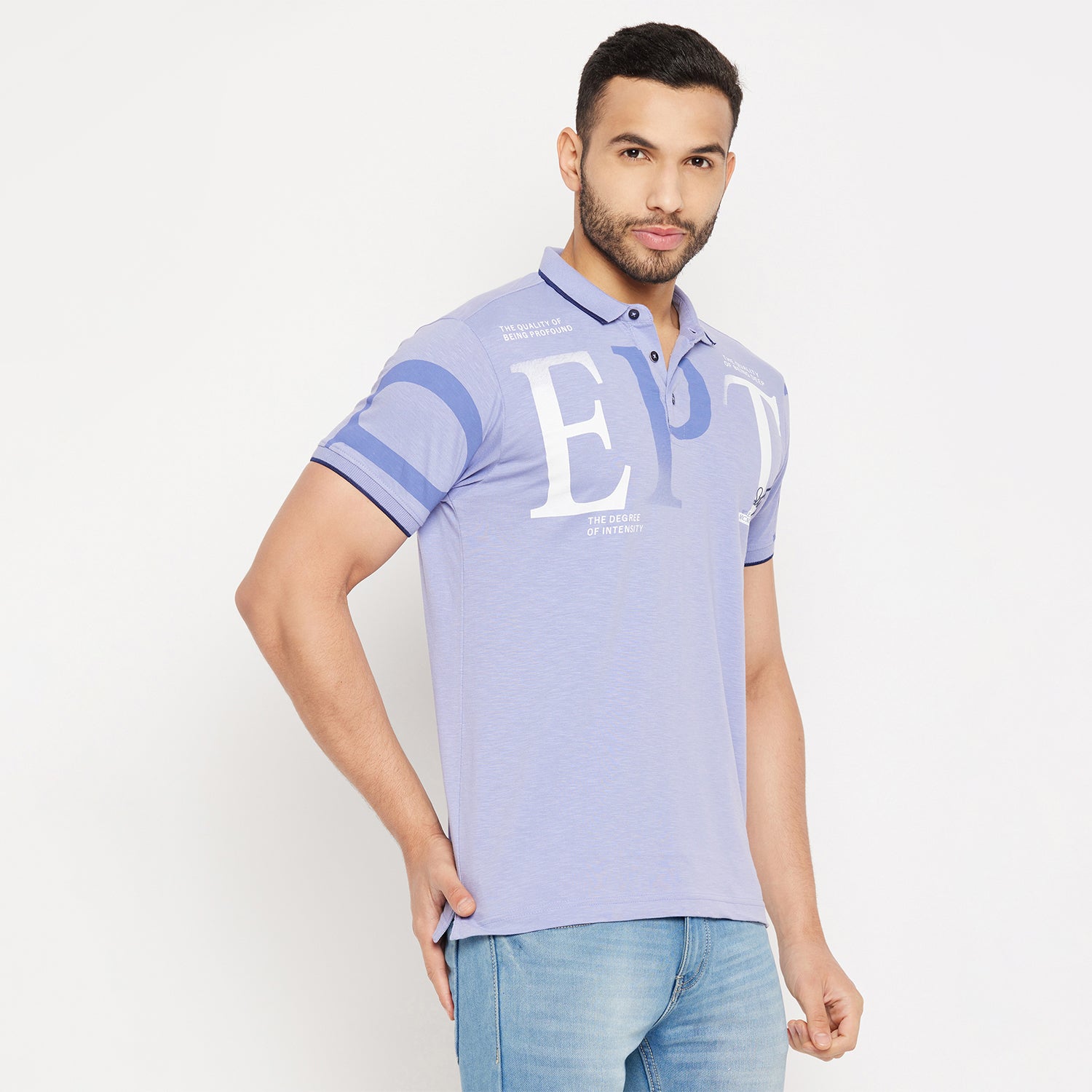 Duke Urban Men Half Sleeve Polo Neck Cotton T-shirt (LF5782)