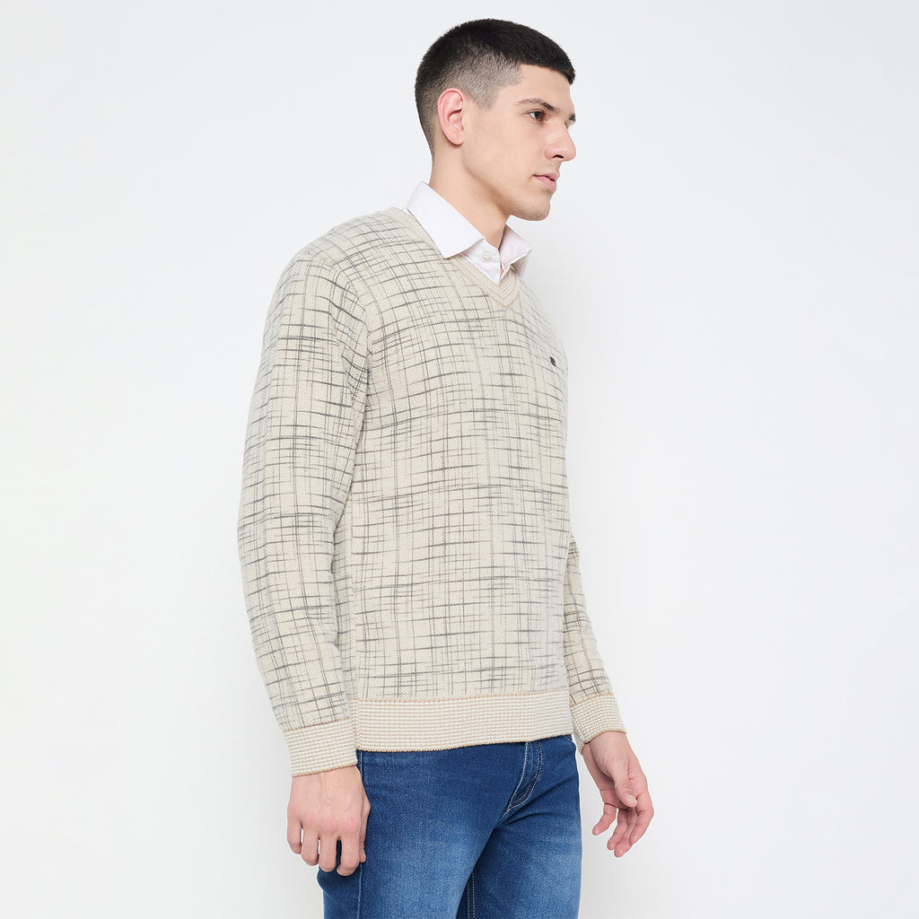 Duke Urban Men Full Sleeve V Neck Sweater (SDS2233)