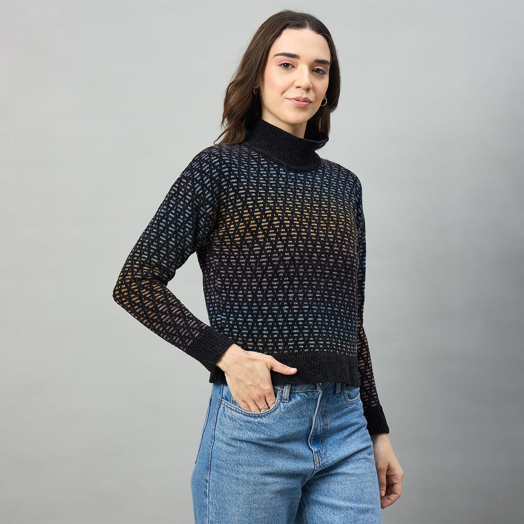 Duke Urban Women Full Sleeve V Neck Pullover (SDS1234N)