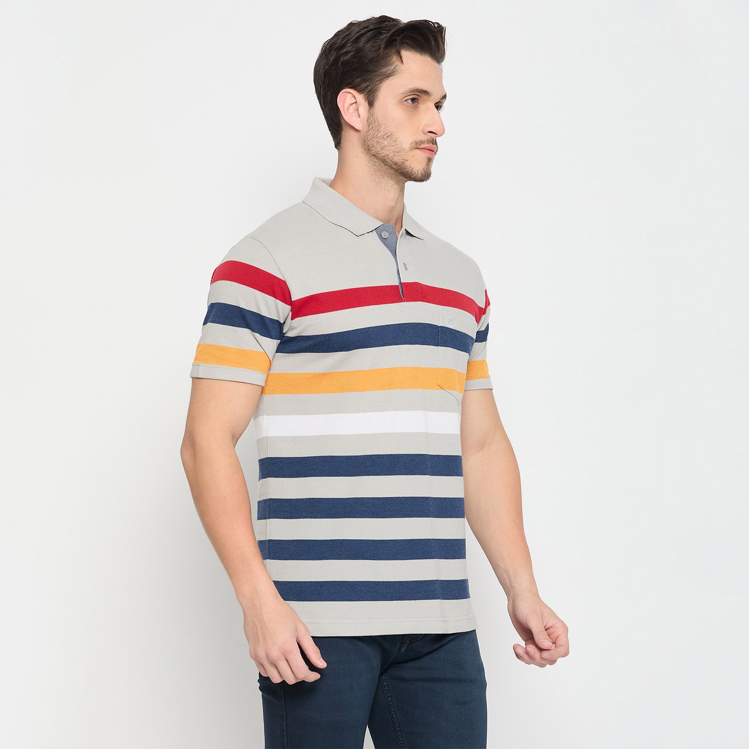 Duke Stardust Men Half Sleeve Cotton T-shirt (LF7278)