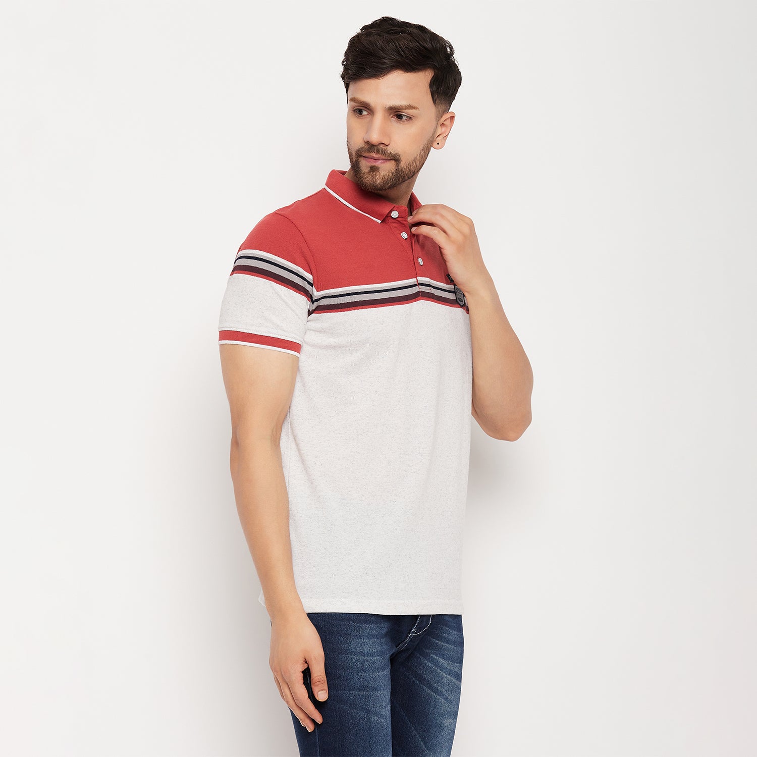 Duke Stardust Men Polo Neck Half Sleeve Cotton T-shirt (LF7020)