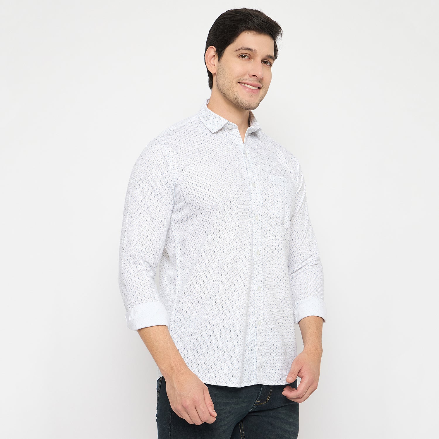 Duke Urban Men Full Sleeve Cotton Shirt (SDO8PRBA)