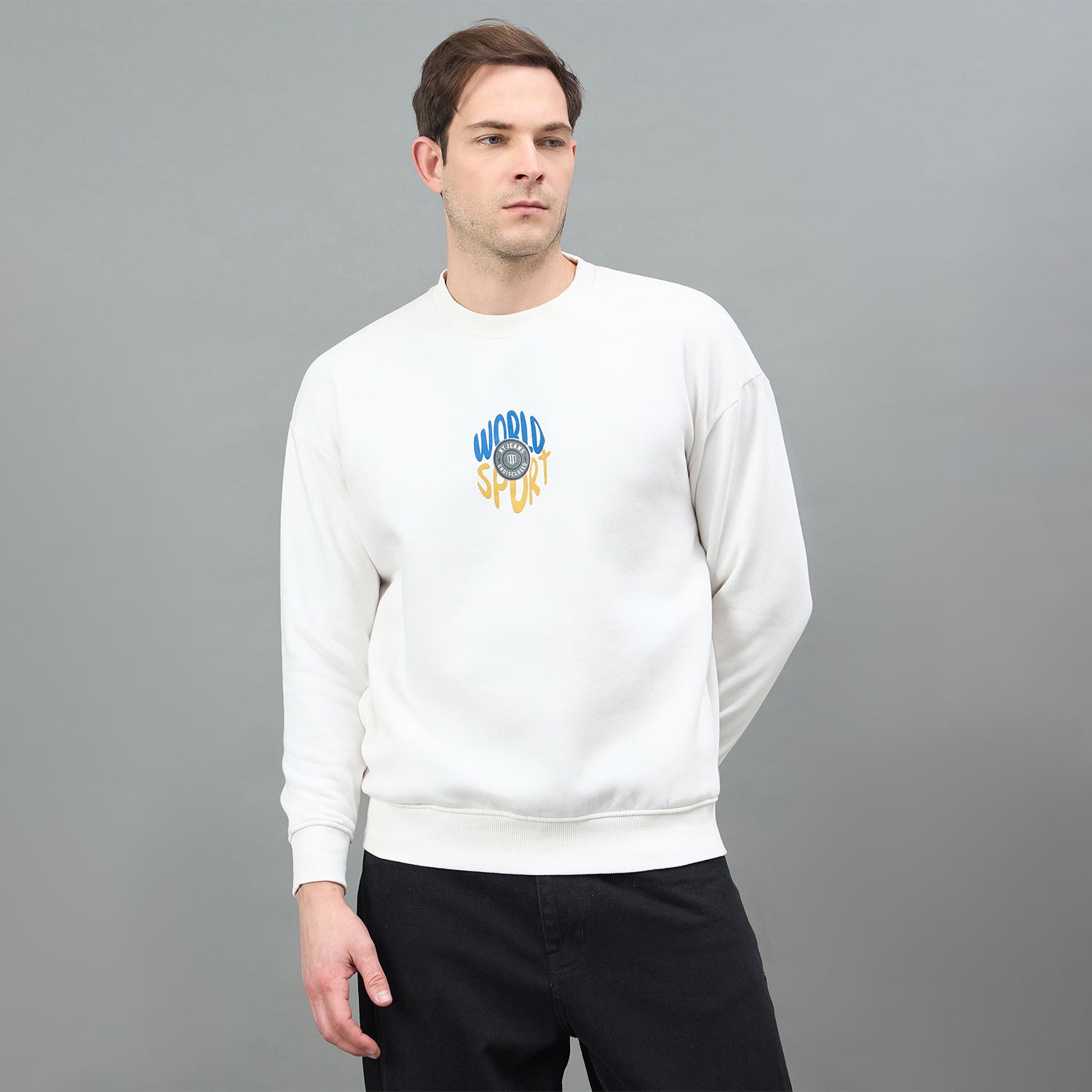 Duke Urban Men Round Neck Oversized Sweatshirt (LF6452)