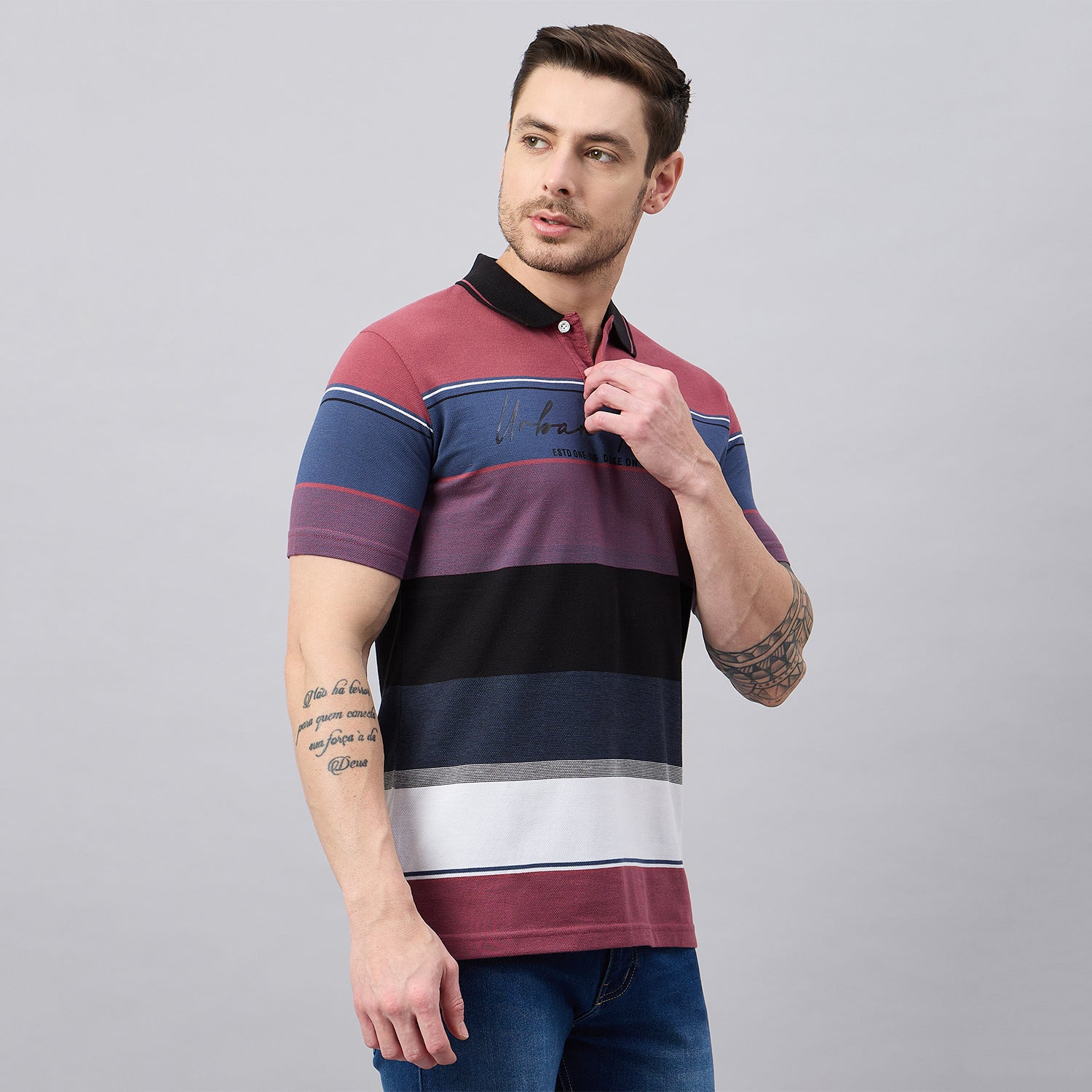 Duke Urban Men Half Sleeve Cotton Polo Tshirt (ON1424)