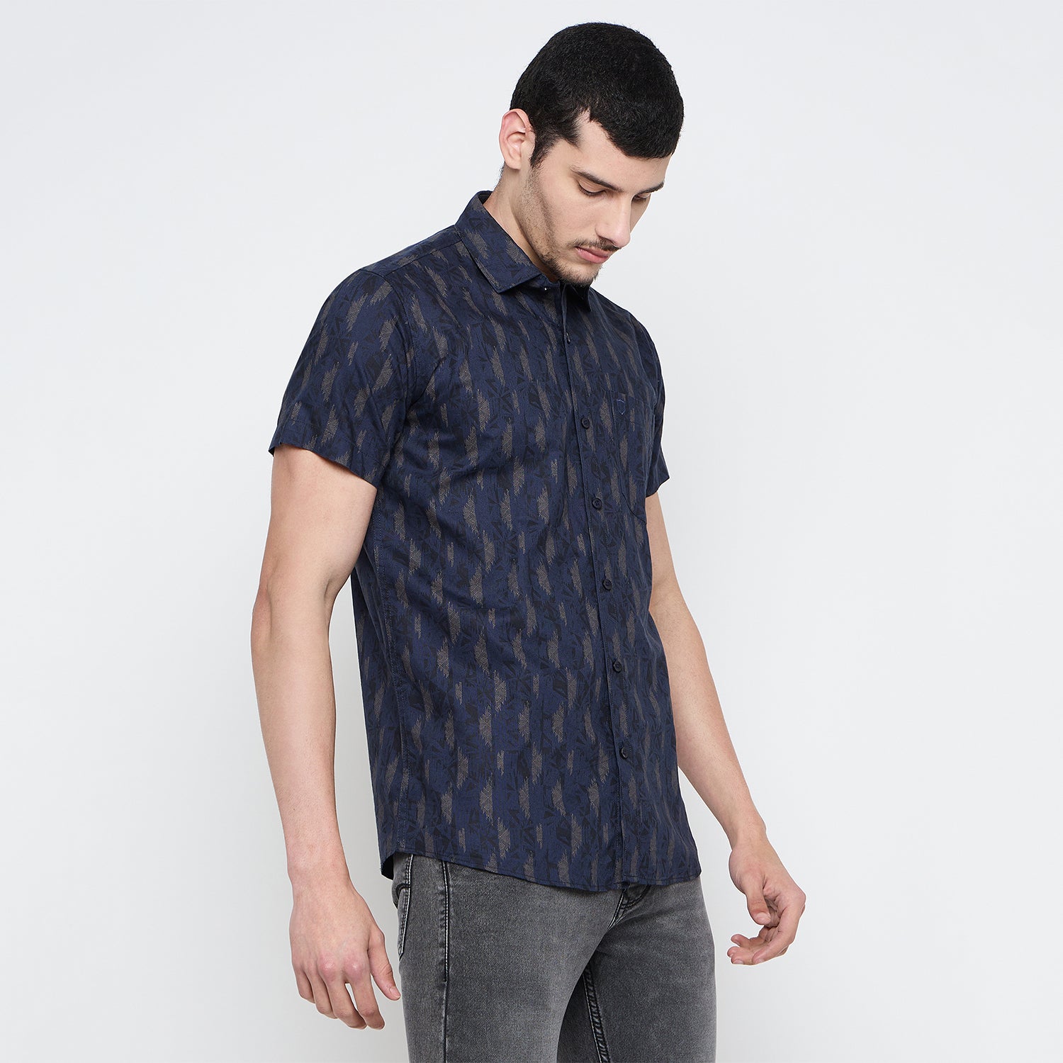 Duke Urban Men Half Sleeve Cotton Shirt (SDO4PRAI)