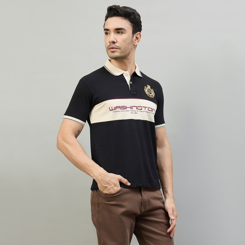 Duke Urban Men Half Sleeve Cotton Smart Fit Casual T-shirt (LF7970)