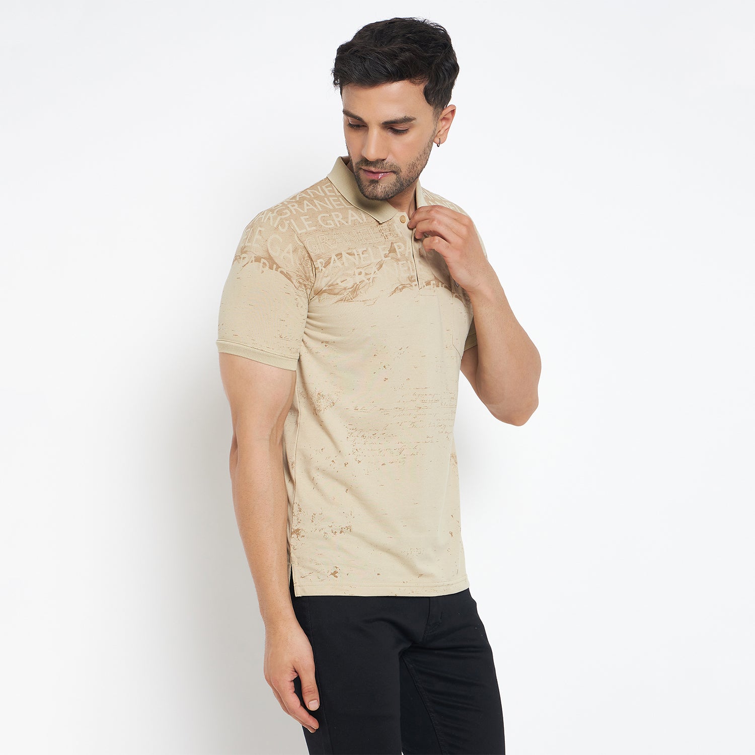 Duke Stardust Men Half Sleeve Cotton T-Shirt (LF7117)