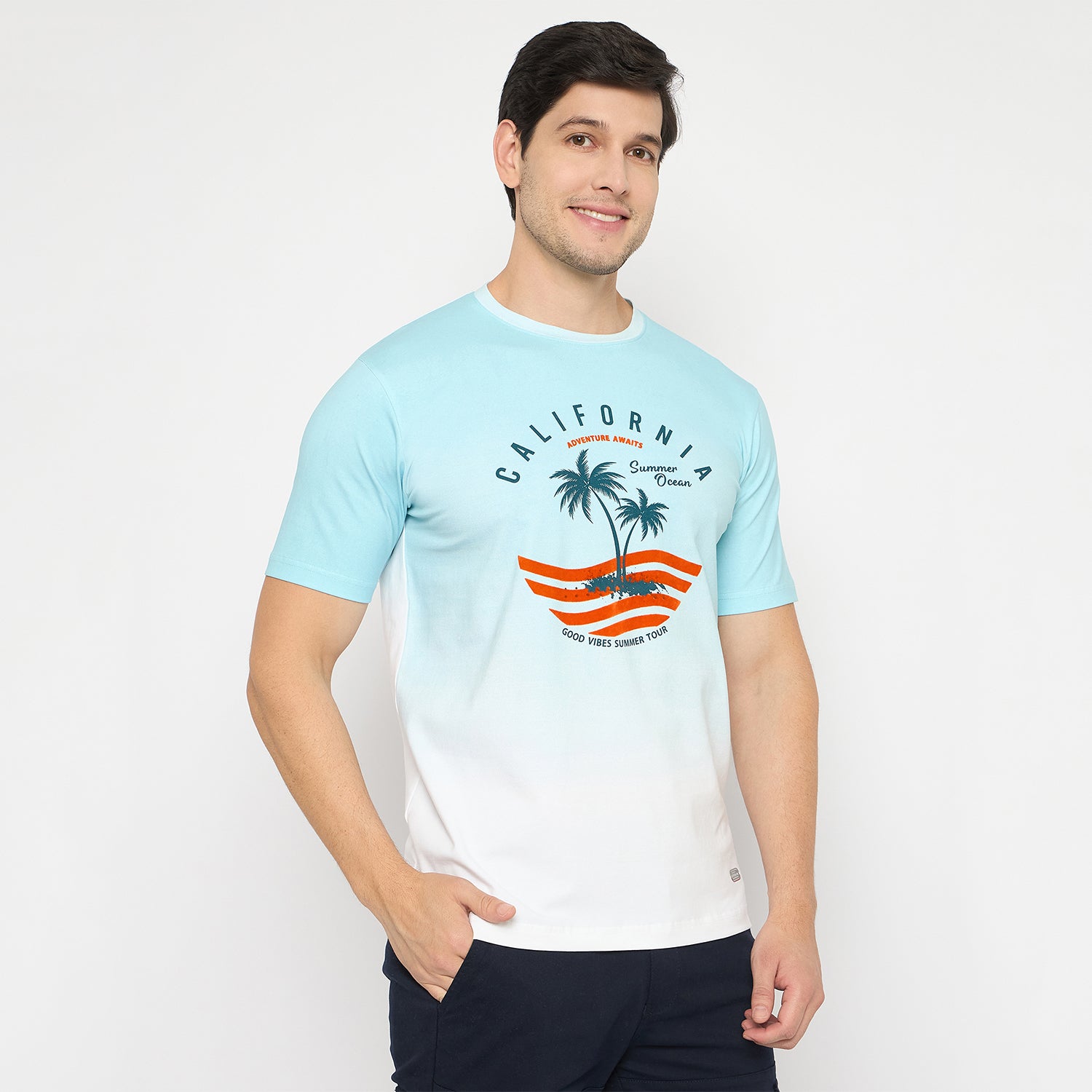 Duke Urban Men Half Sleeve Cotton Tshirt (LF7429)