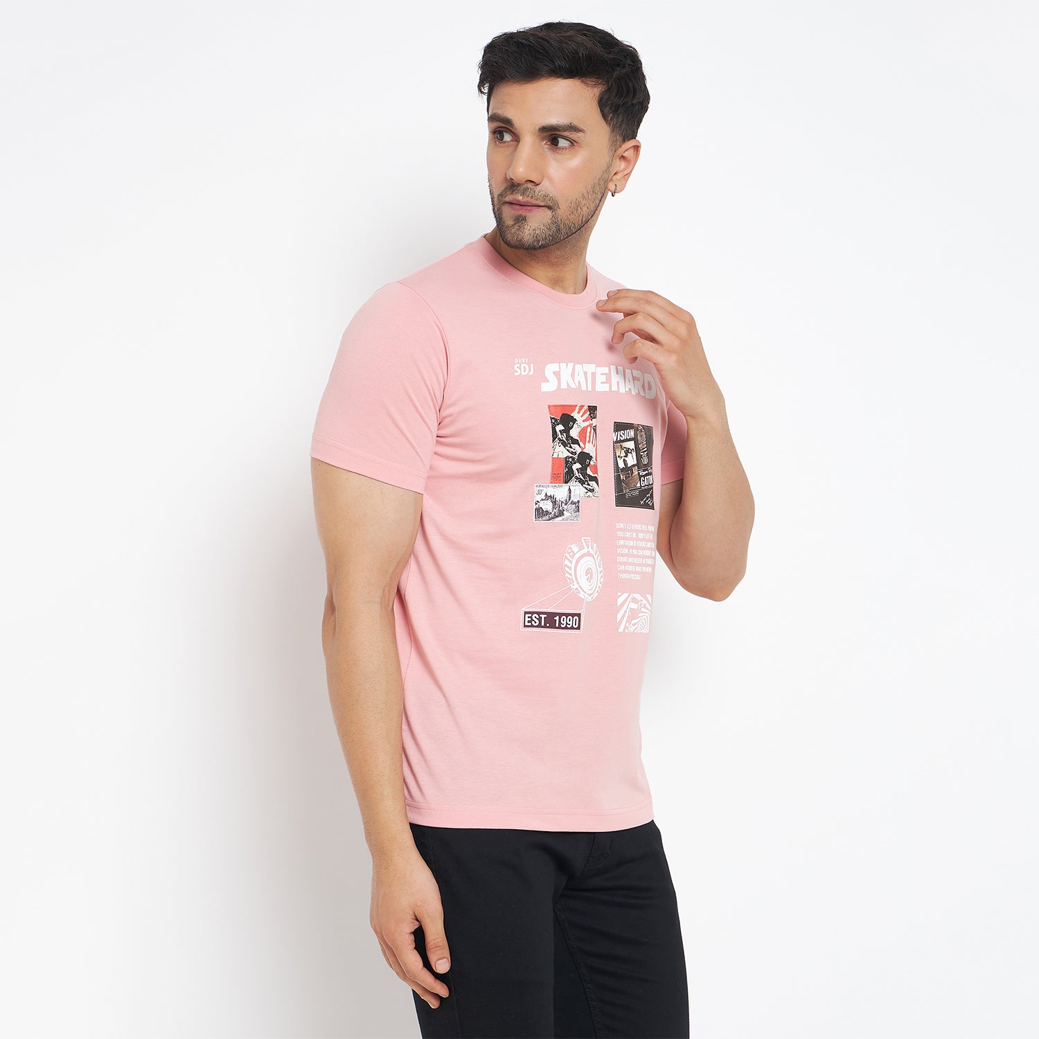 Duke Urban Men Half Sleeve Cotton T-shirt (MLF7056)