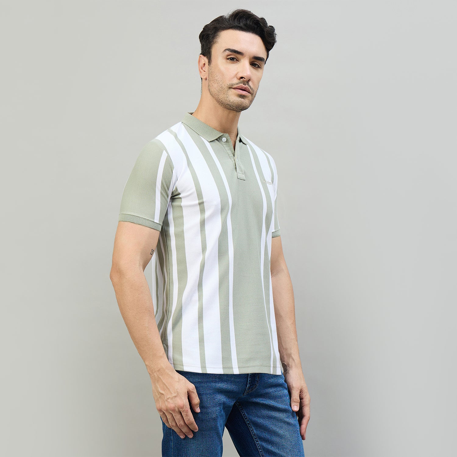 Duke Urban Men Half Sleeve Cotton Regular Fit Casual T-shirt (LF7869)