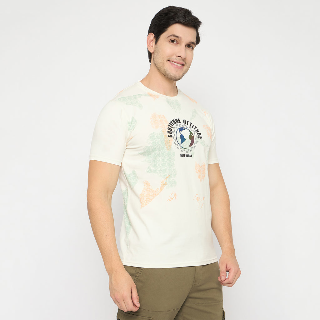 Duke Urban Men Half Sleeve Cotton Tshirt (LF7435)