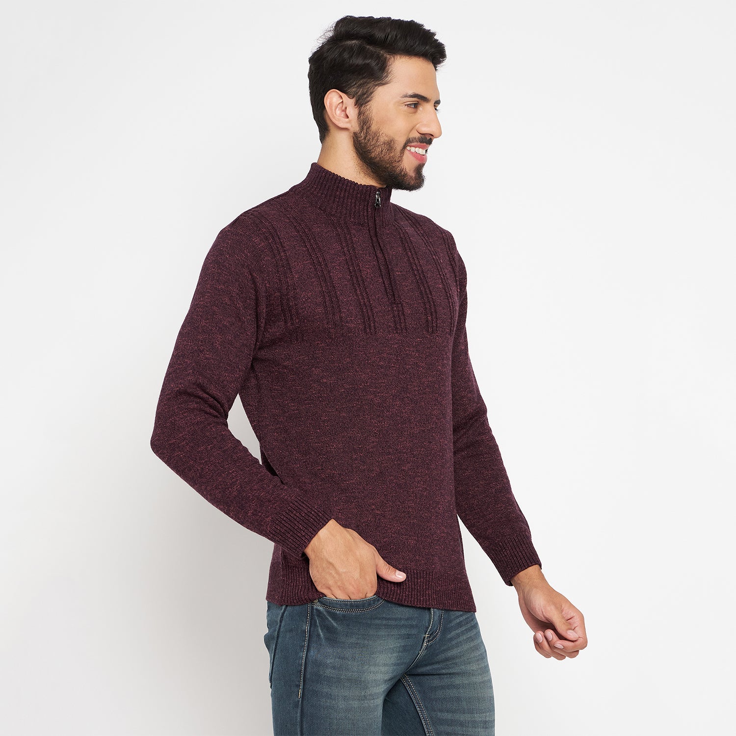 Duke Urban Men Full Sleeve High Neck Pullover (SDS2081)
