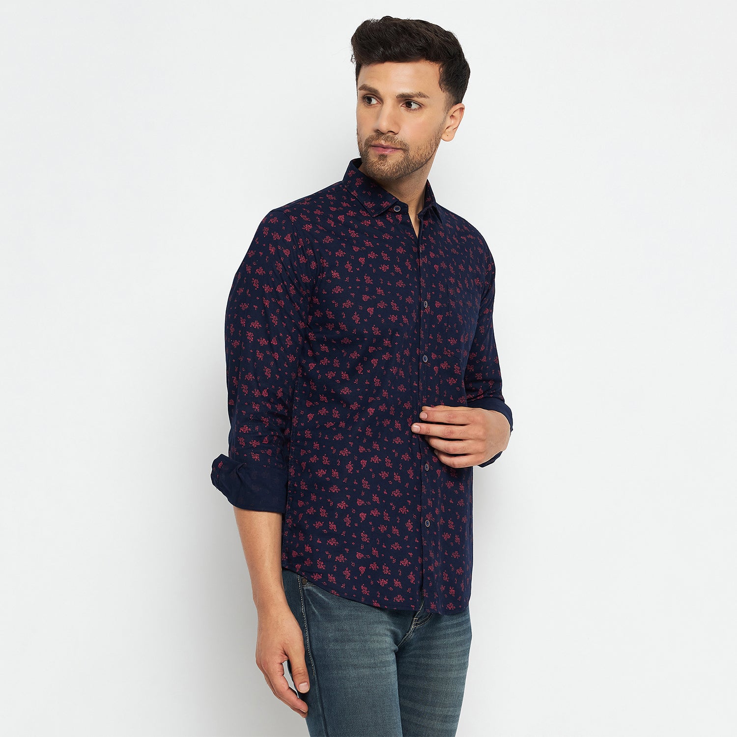 Duke Stardust Men Full Sleeve Cotton Shirts (SD9PRCSQ)